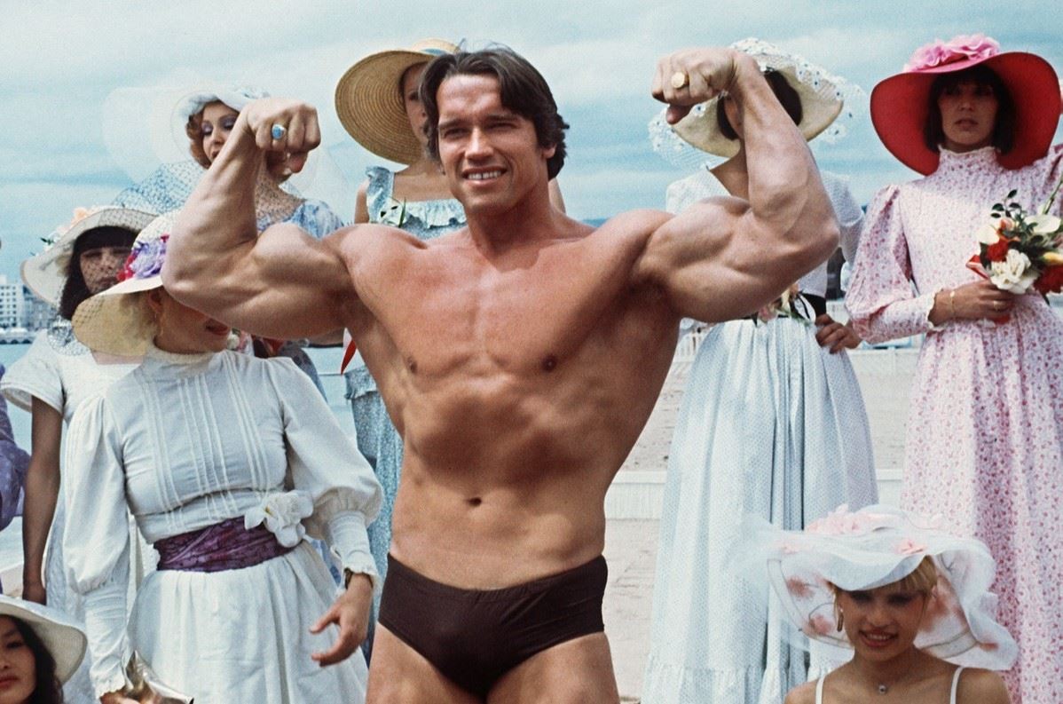 Arnold Schwarzenegger v dobách největší slávy. 