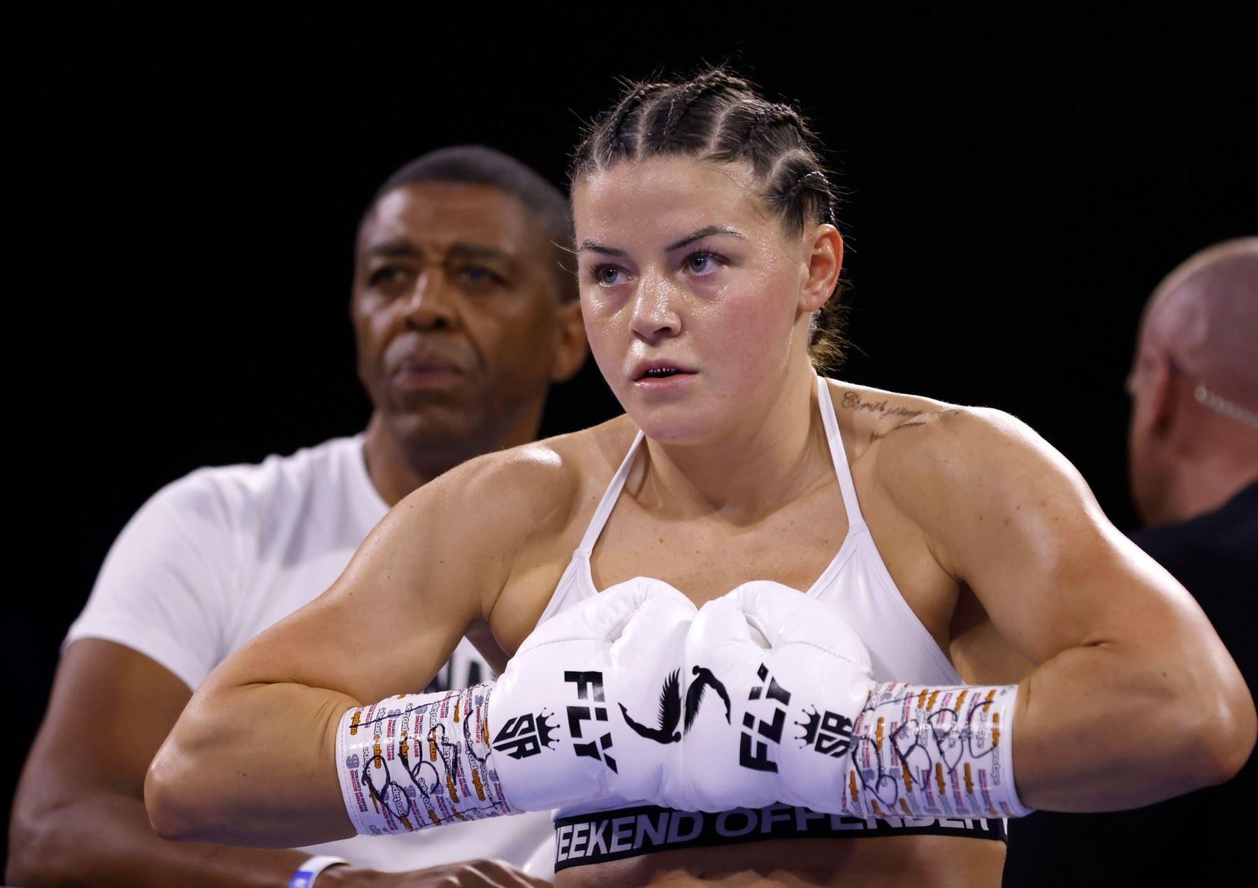 Sandy Ryan v ringu.