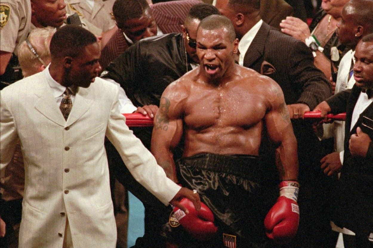 Mike Tyson v ringu.