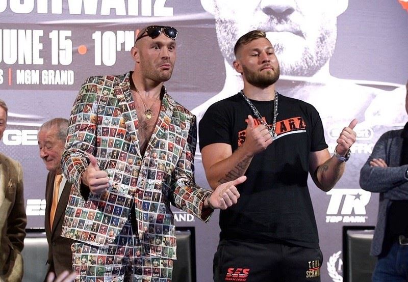 Tyson Fury Toma Schwarze v červnu 2019 porazil.
