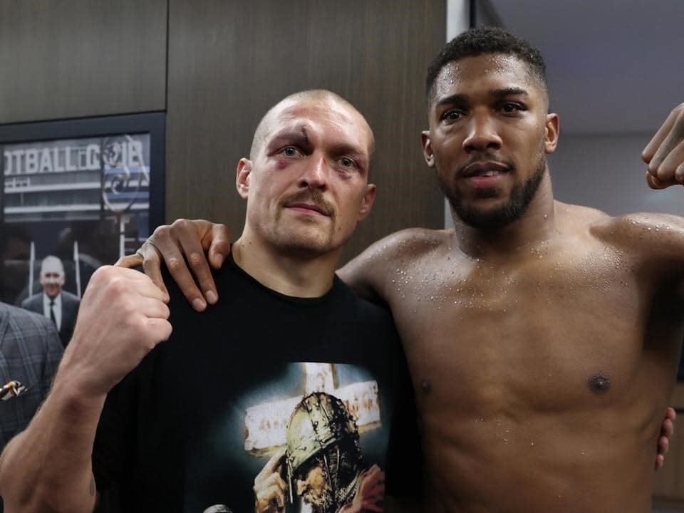 Oleksandr Usyk a Anthony Joshua.