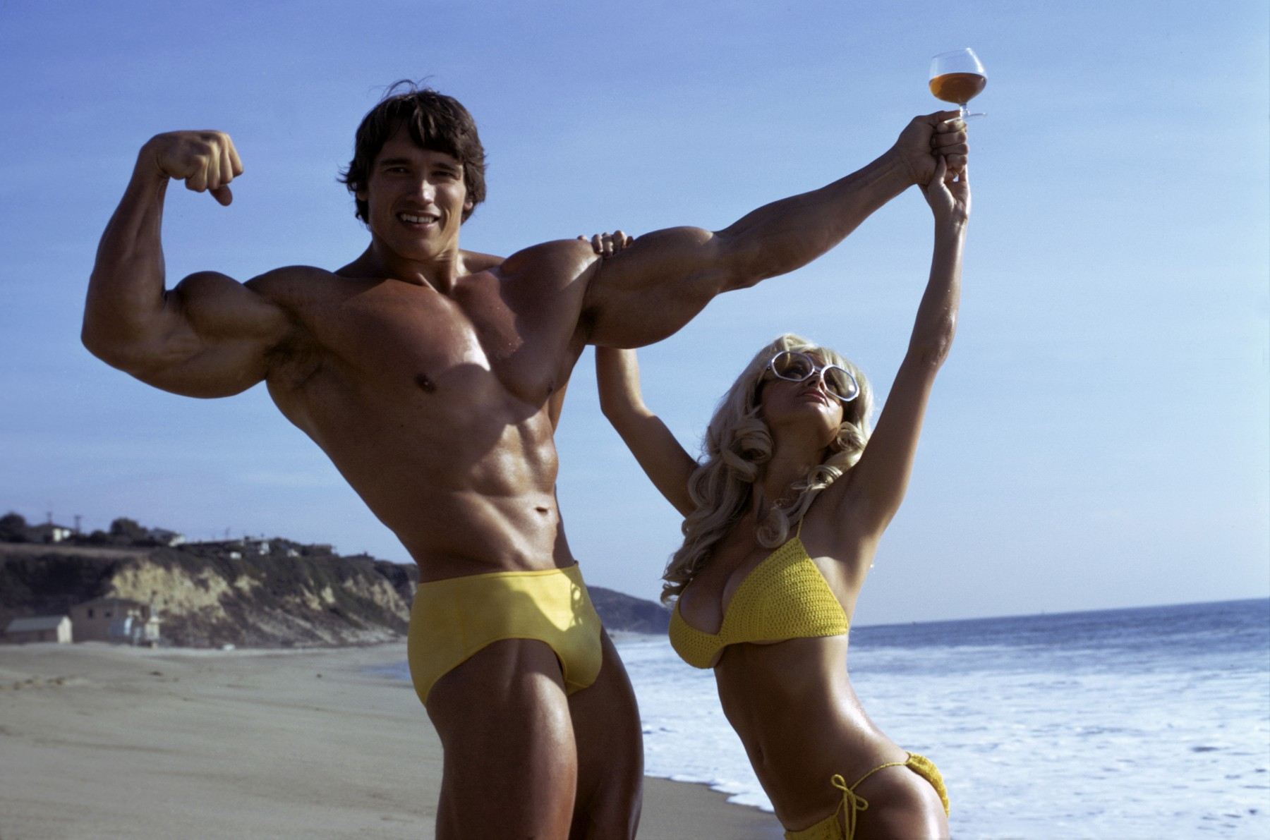 Arnold Schwarzenegger před 50 lety.
