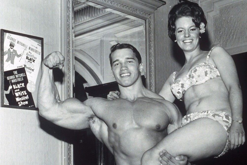Arnold Schwarzenegger v začátcích kariéry.