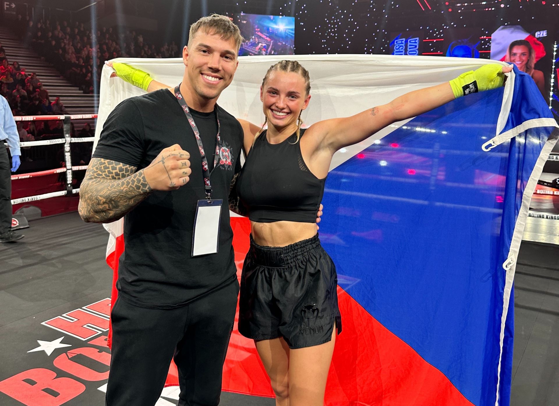 Denisa Valová s přítelem Kryštofem Novákem.