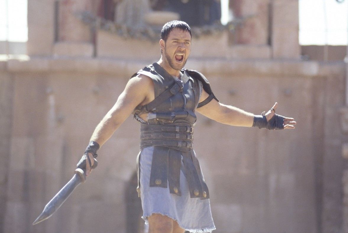 Hrdina ve filmu Gladiátor.