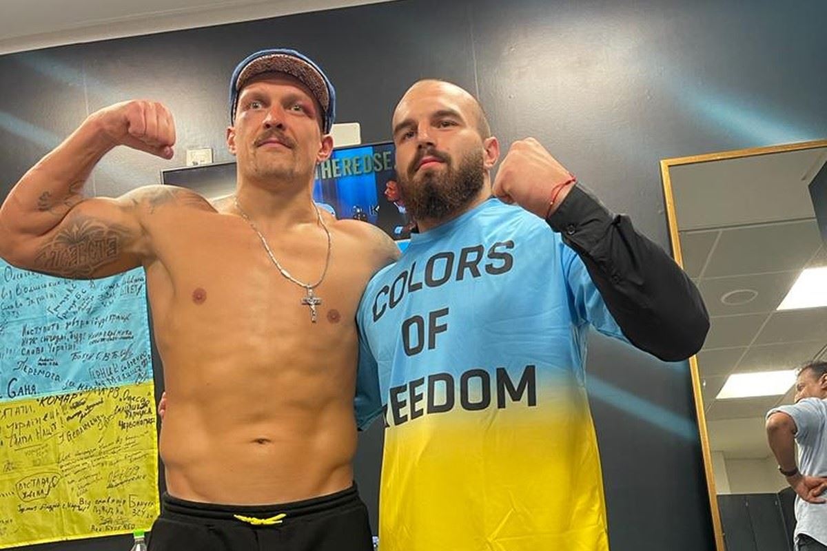 Matěj Daněk a ukrajinský šampion.