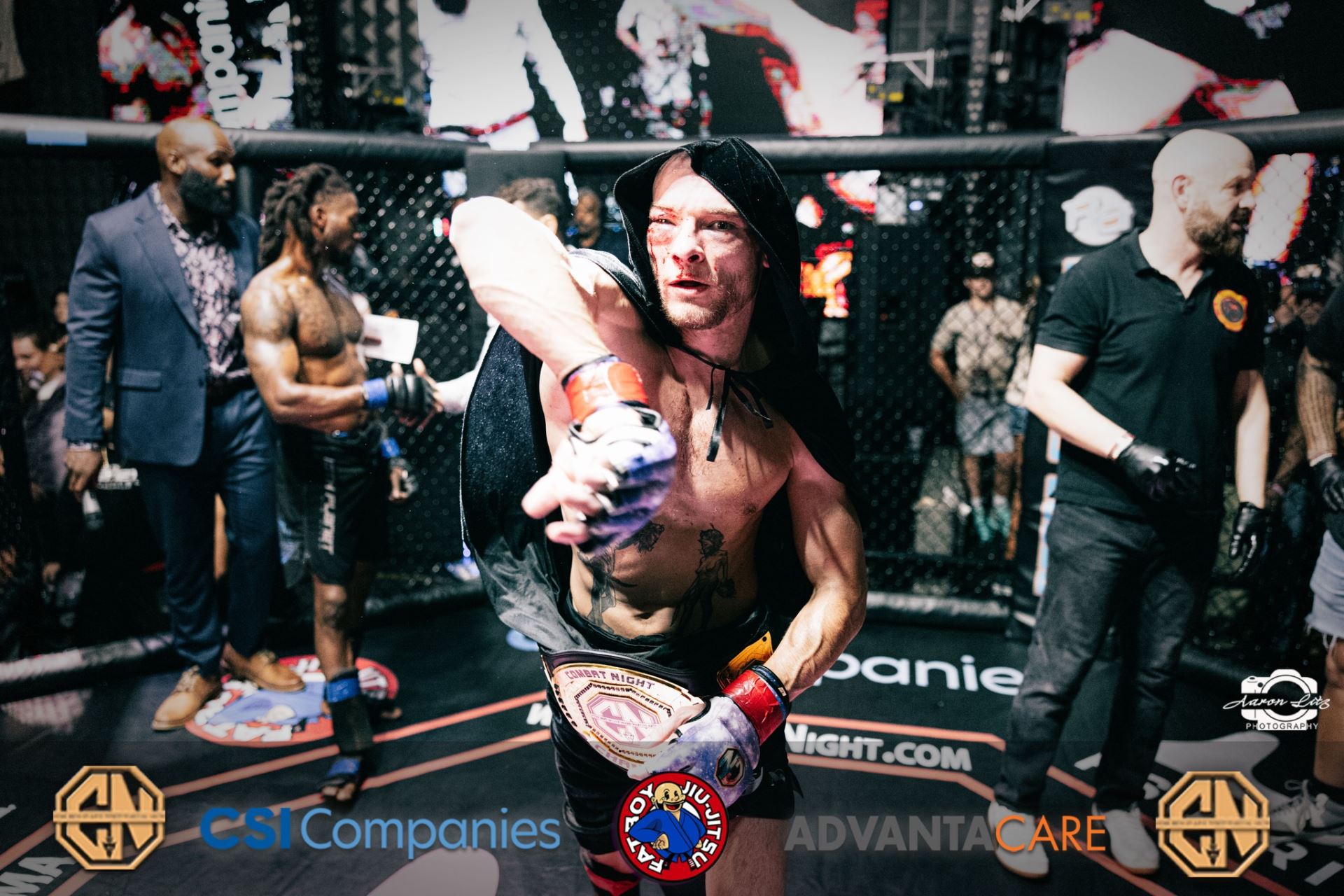 Jeremy Williams byl vidět na Combat Night MMA.