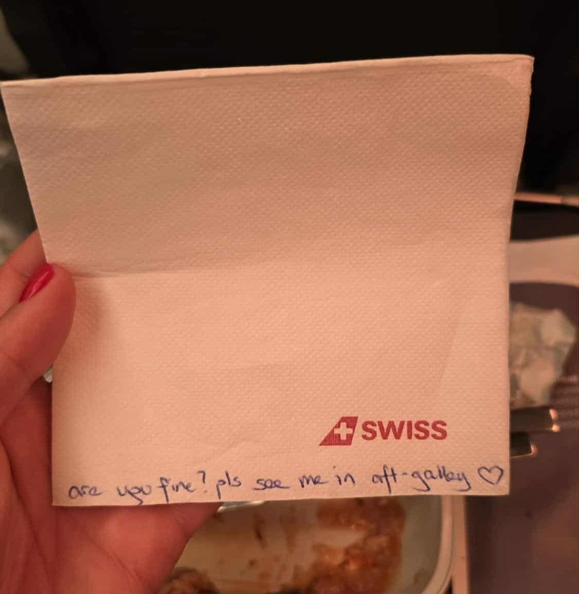 Nečekané psaní v letadle...