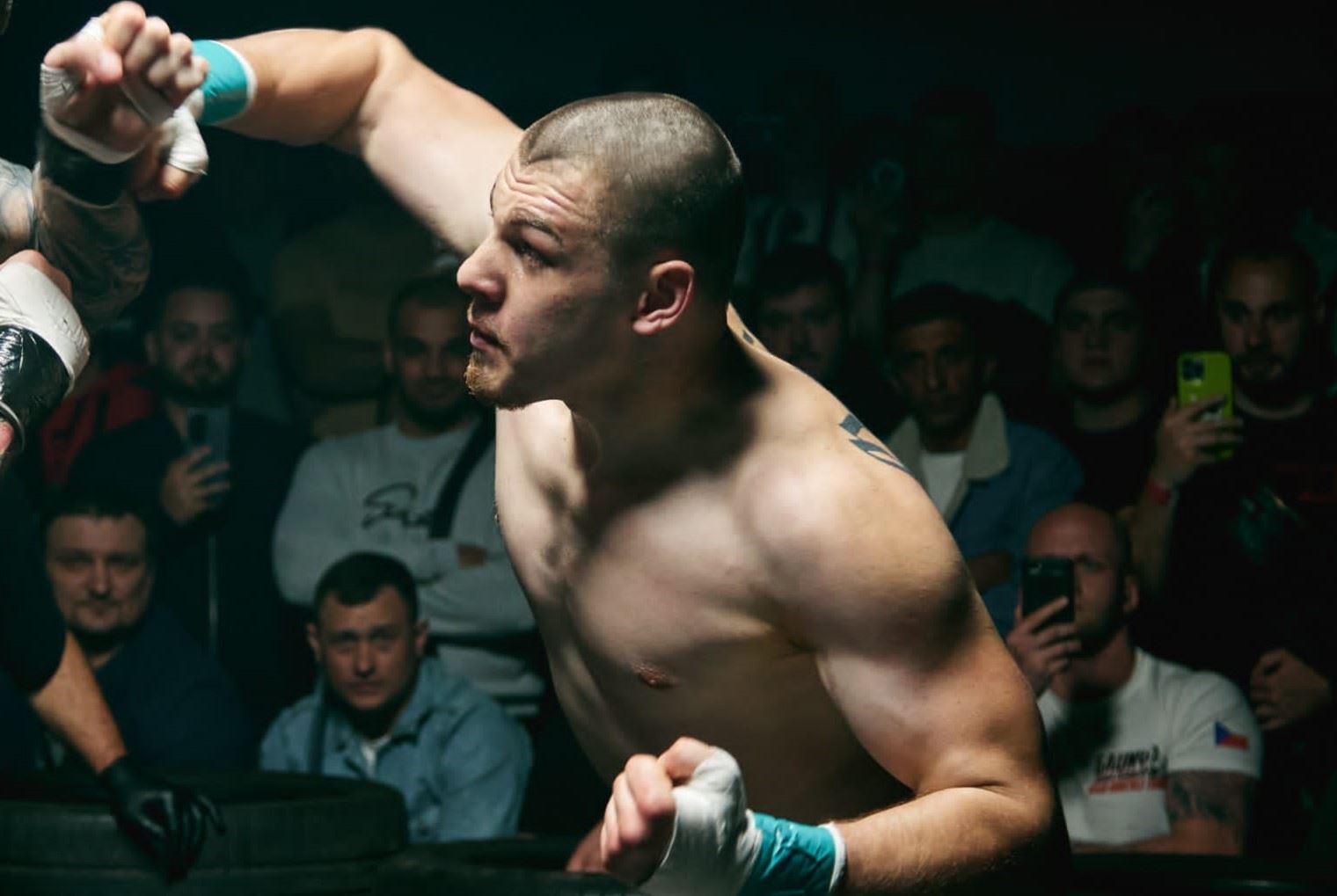 Dominik Herold v boji.