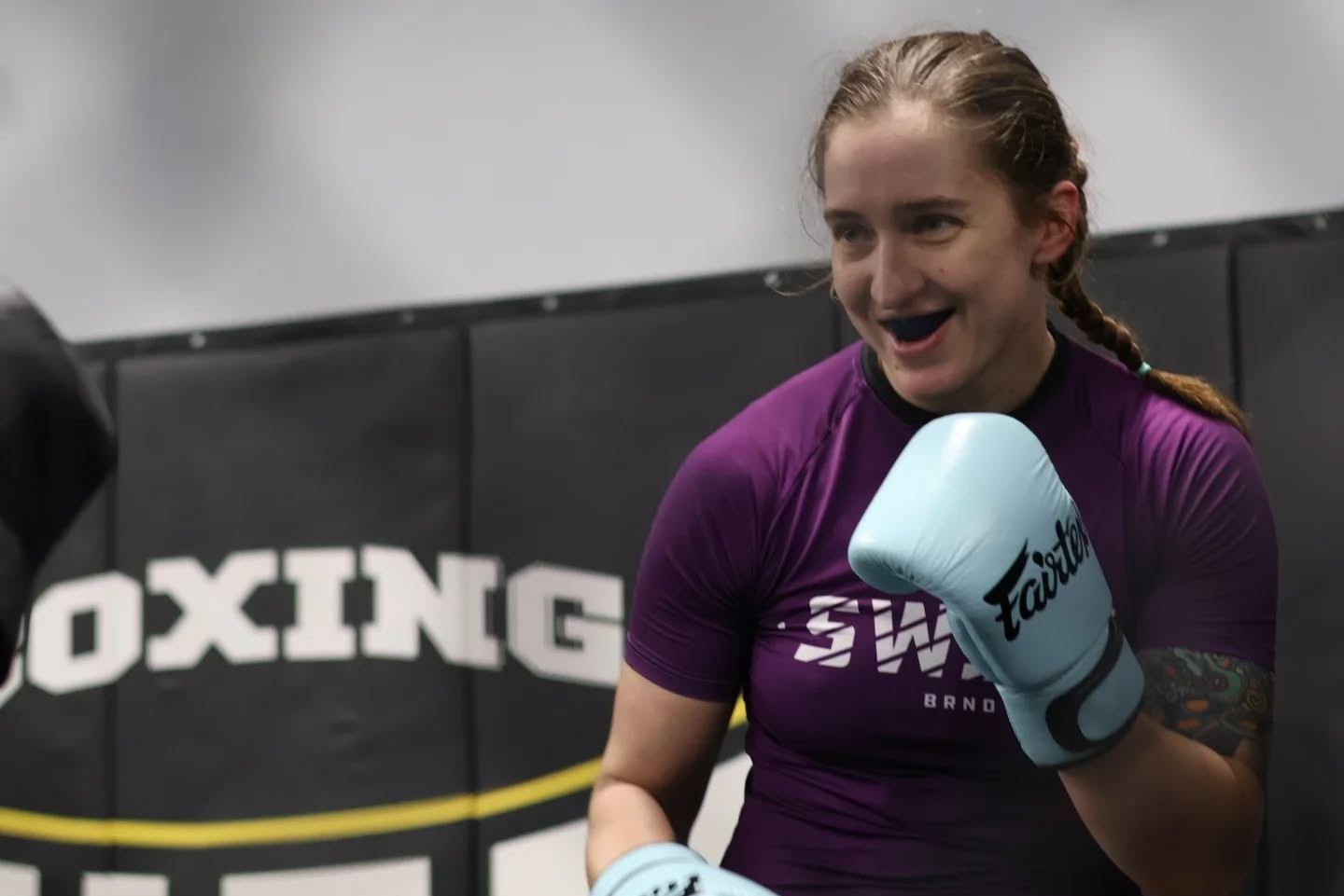 Anna Wrzecionková v boji...