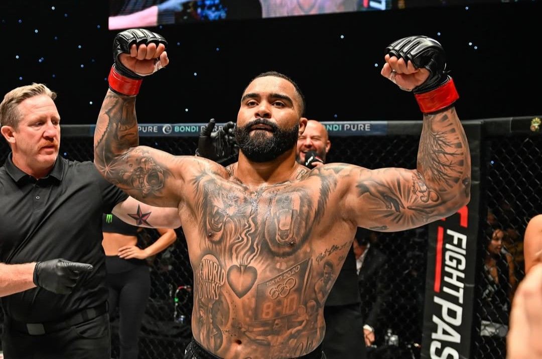 Gable Steveson slaví výhru. Co předvede v UFC?