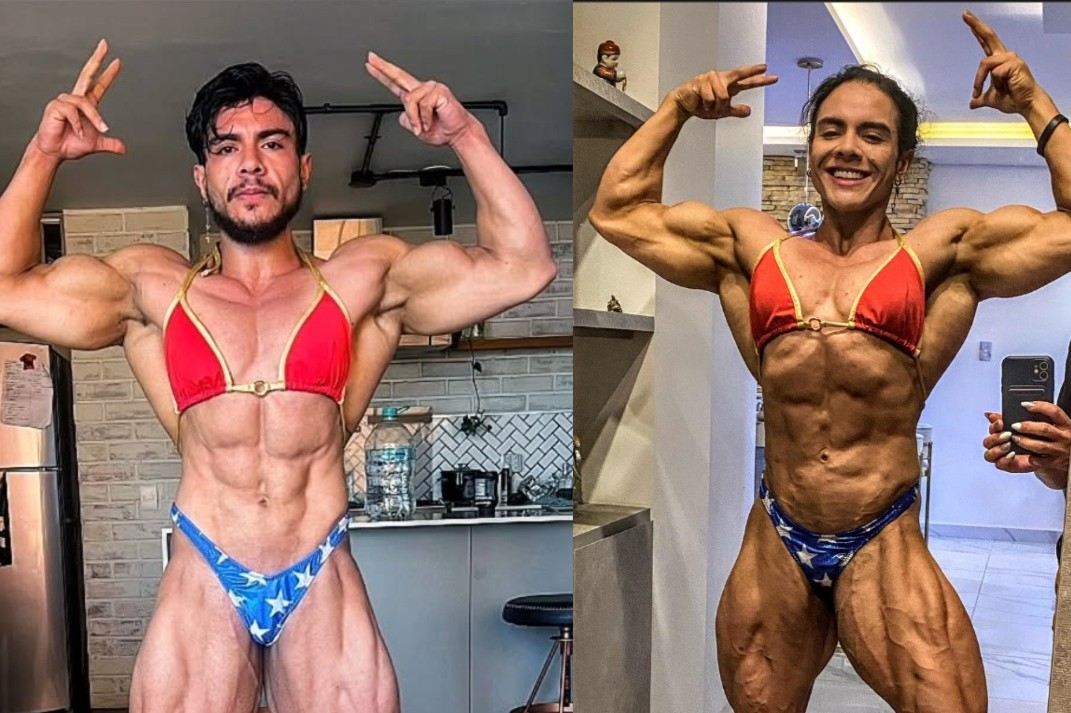 Mariana Guayara a její dvě podoby.