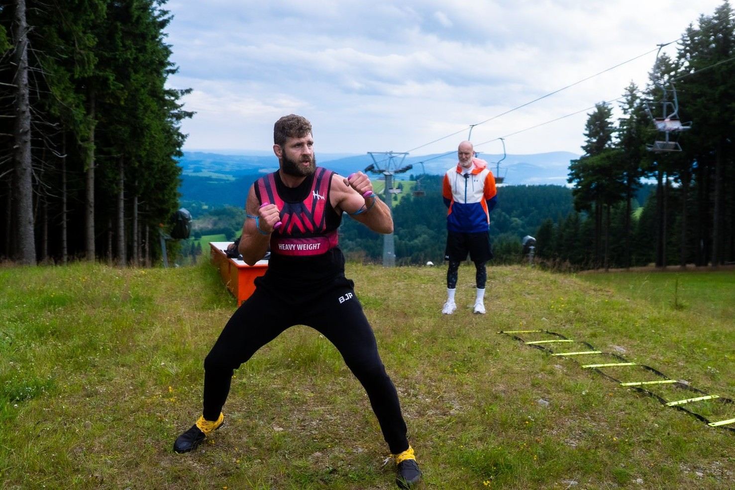 Jiří Procházka v tréninku.