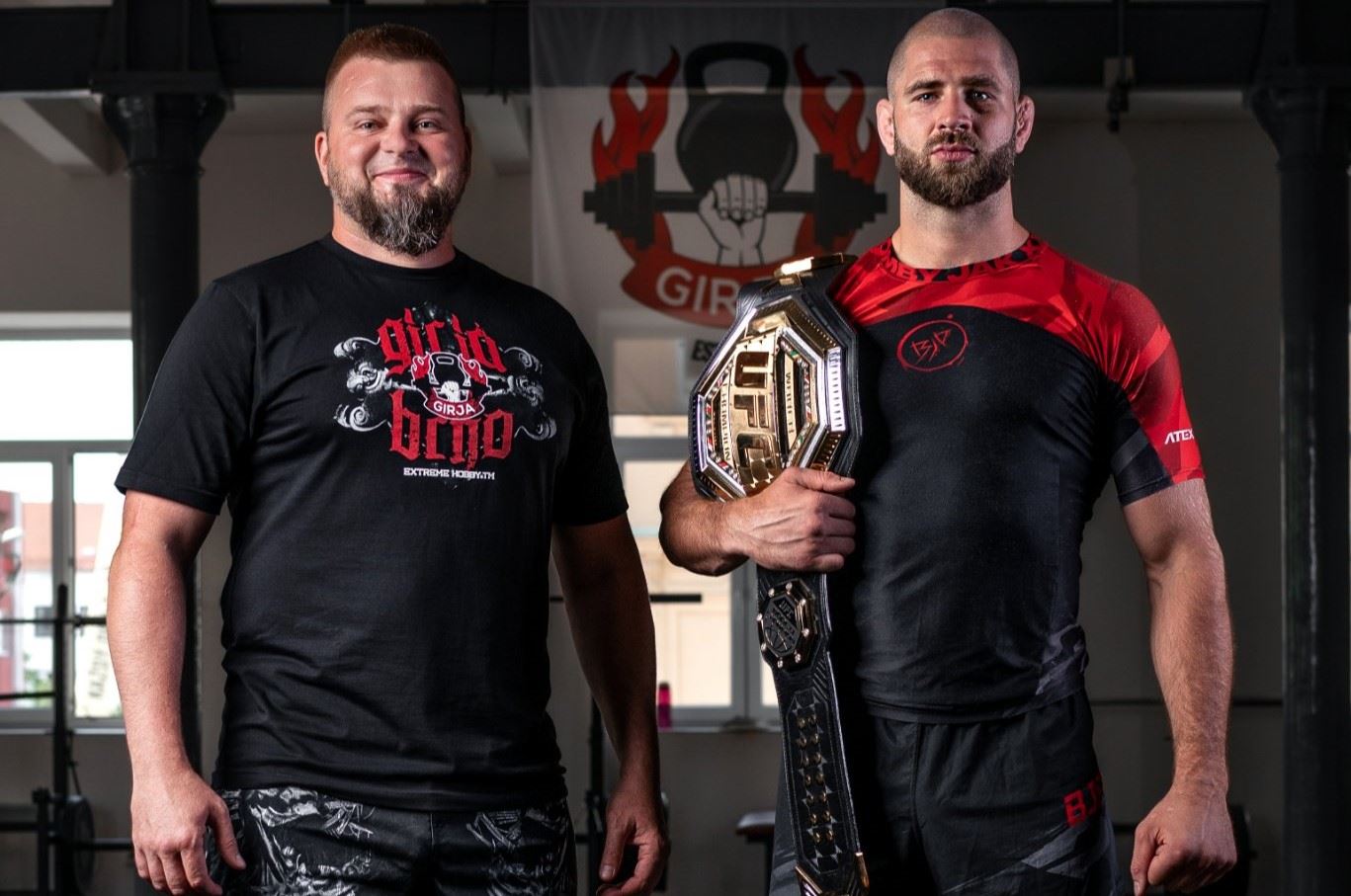 Trenér Zdenek Dohnal a šampion Jiří Procházka.