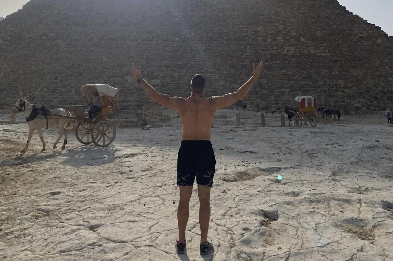 Jiří Procházka v Egyptě.