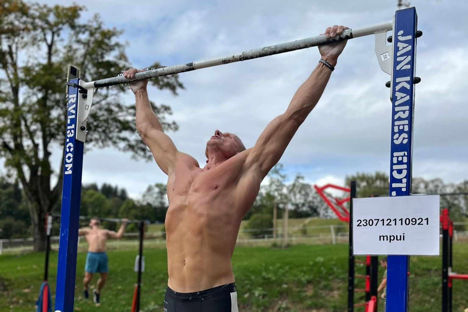 Jan Kareš při rekordu.