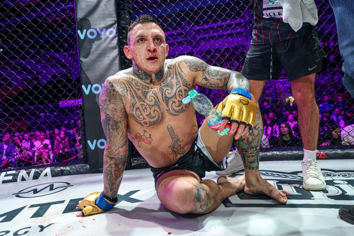 Gábor Boráros po porážce.