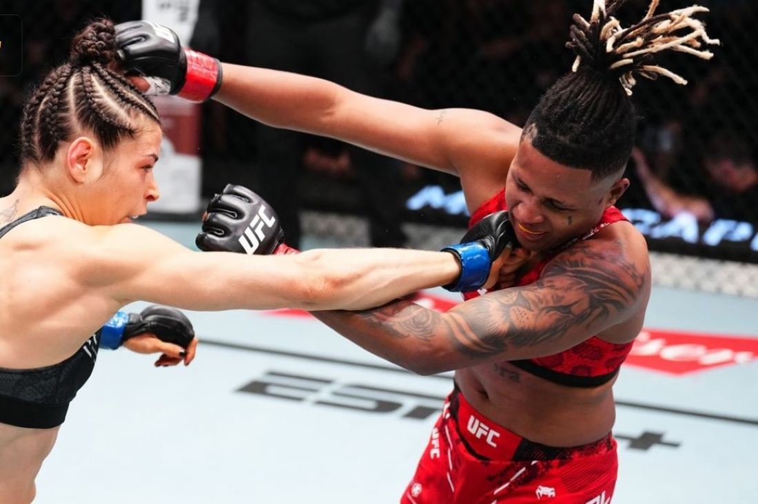 Boj o výhru v UFC.