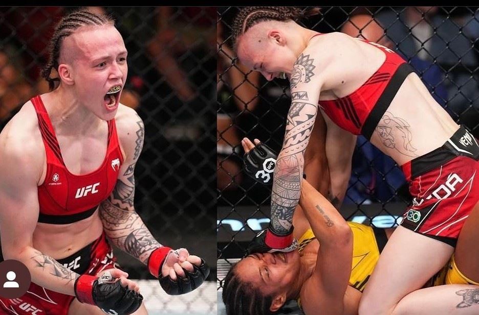 Tereza Bledá a její poslední zápas v UFC. Výhra.