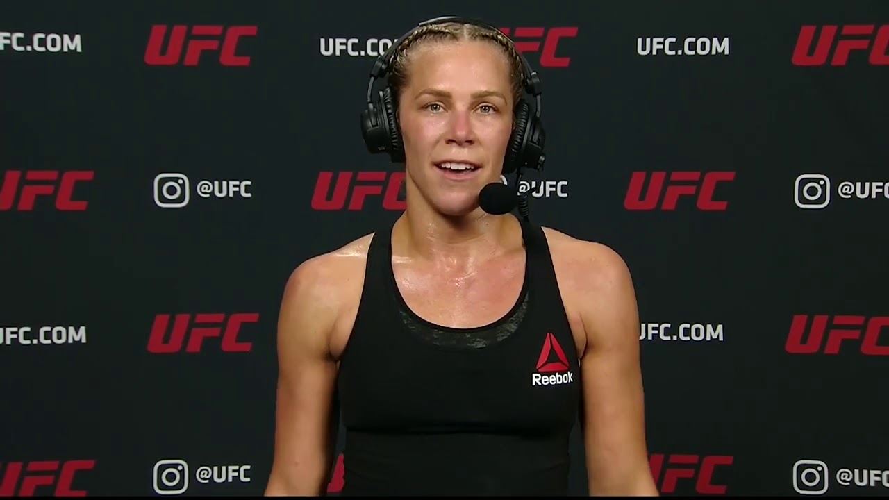 Katlyn Chookagian po zápase UFC.