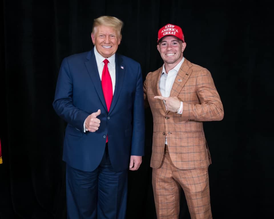 Colby Covington a bývalý americký prezident Donald Trump.