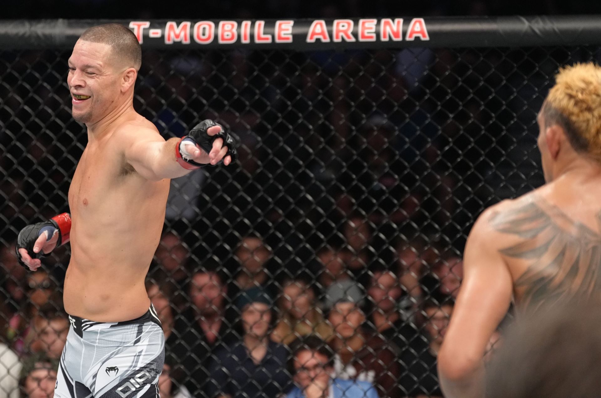 Nate Diaz při posledním zápase v UFC.