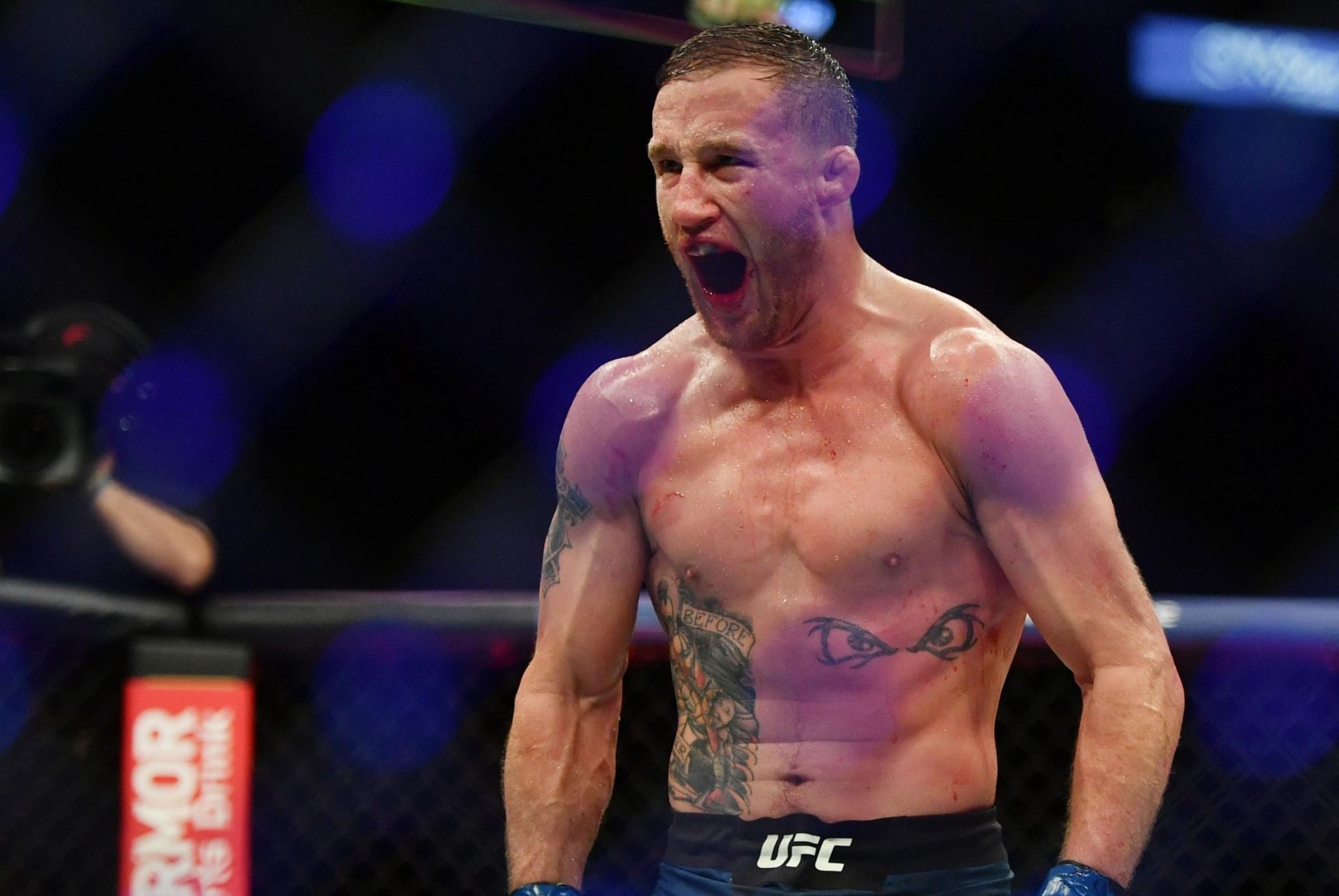 Justin Gaethje v kleci UFC.