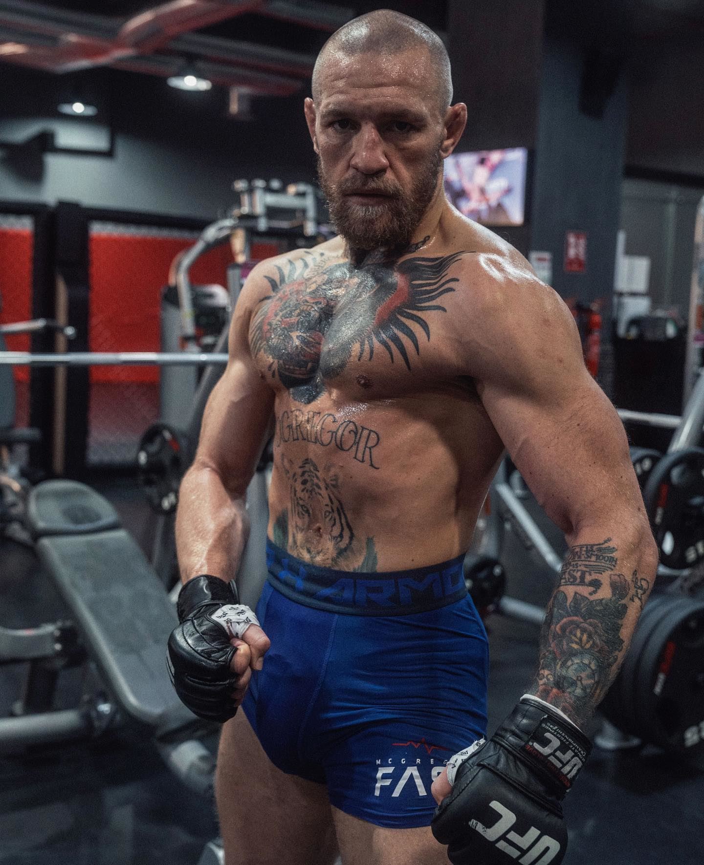 Conor McGregor a pohled bojovníka.