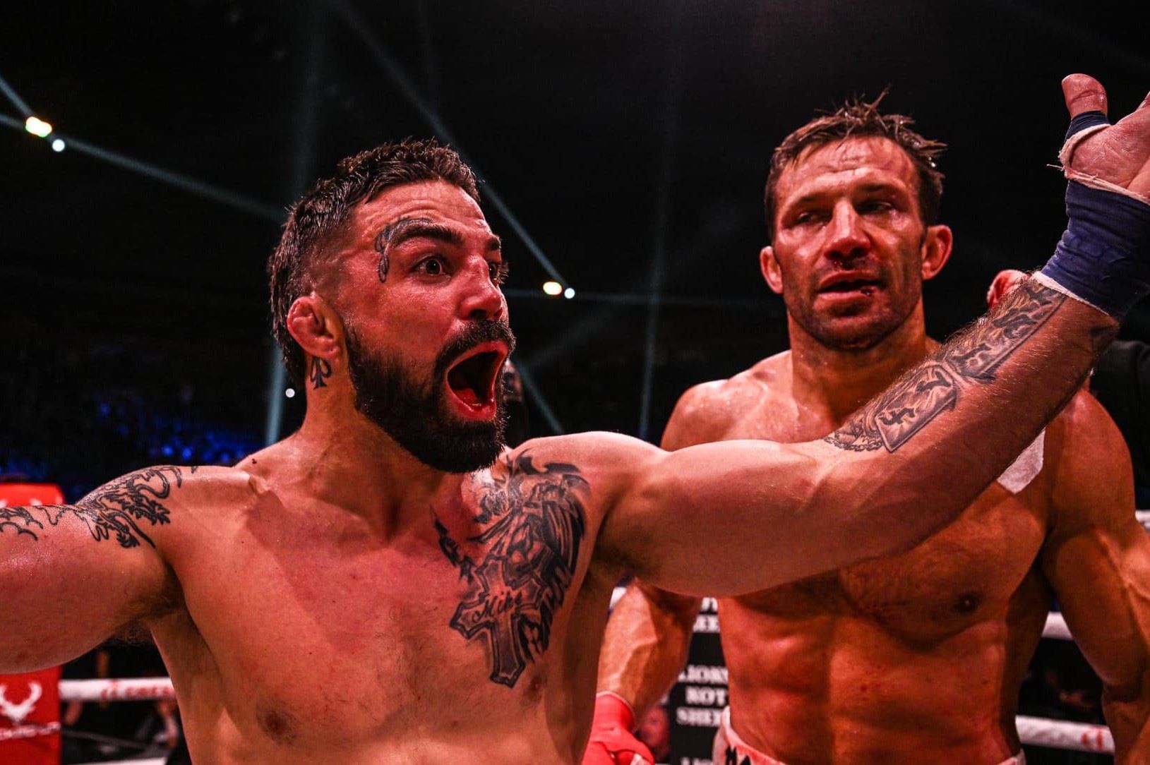 Mike Perry po výhře v BKFC.