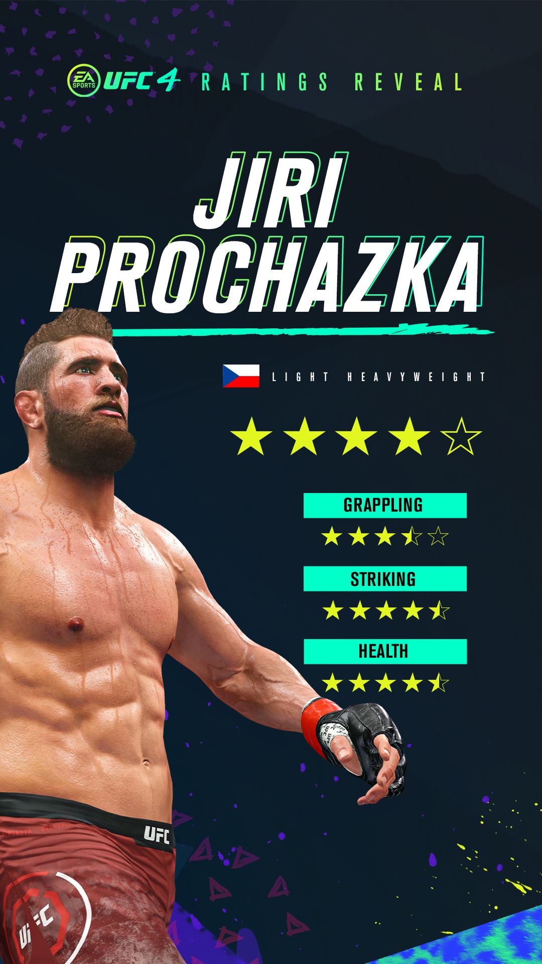 Jiří Procházka jako postava v UFC 4.