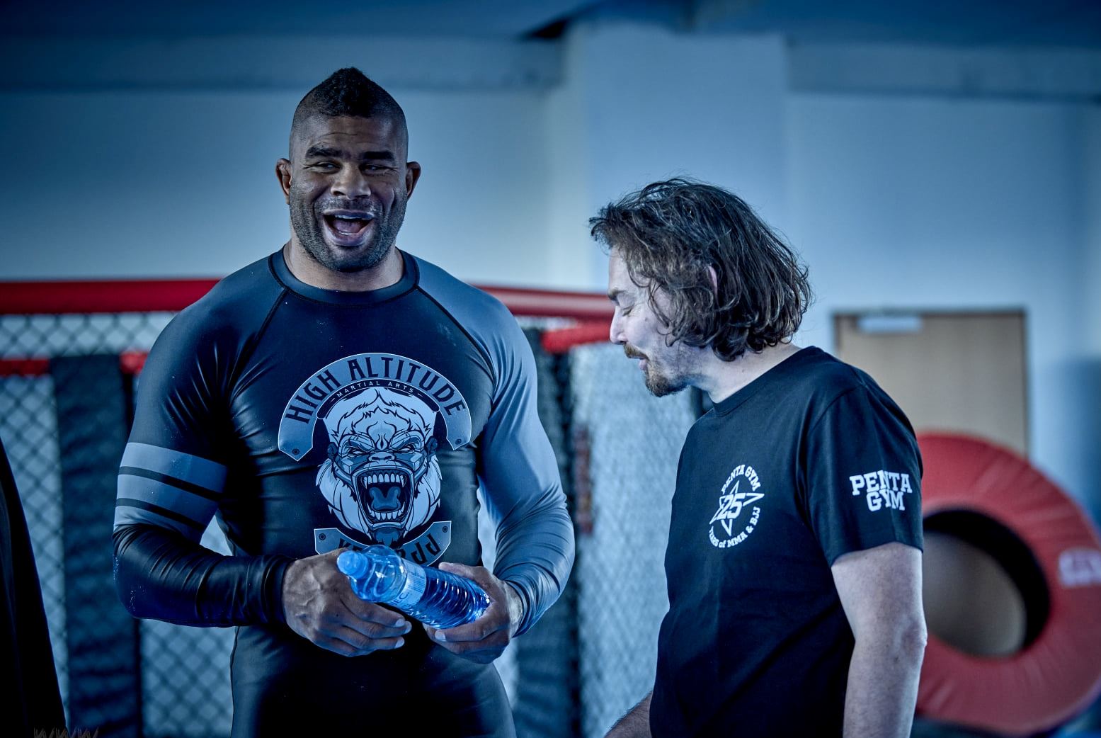 Alistair Overeem v Praze s Danielem Bartákem...