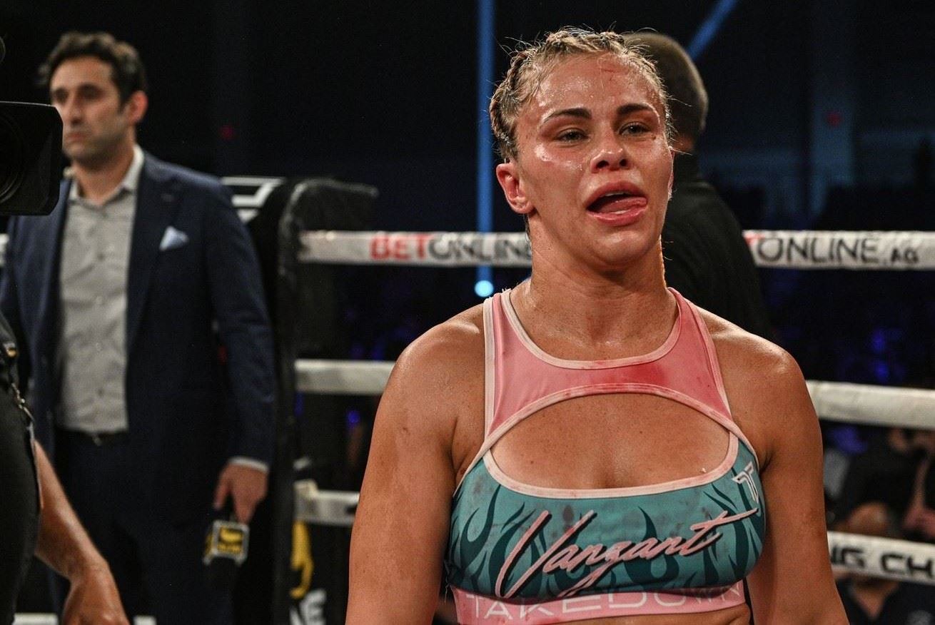 Paige VanZant po boji na BKFC.