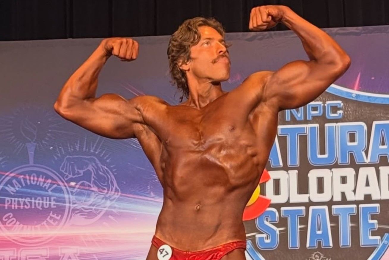 Joseph Baena na pódiu.