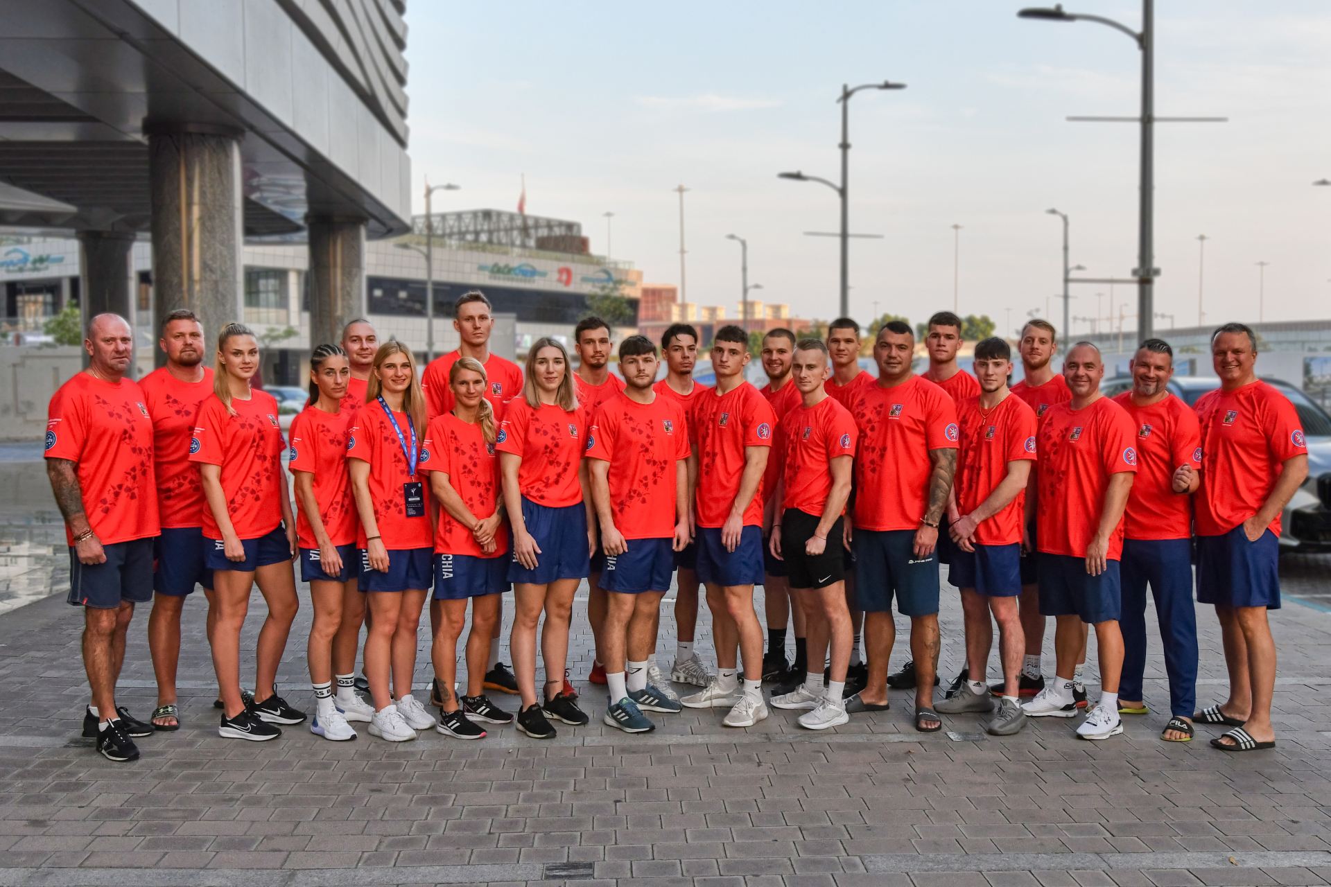 Česká reprezentace v plné síle. 