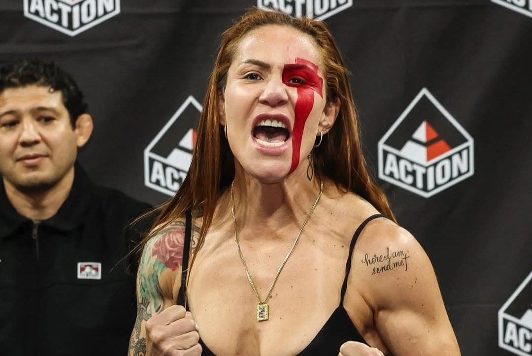 Cris Cyborg před bojem na akci Fight Night 3.