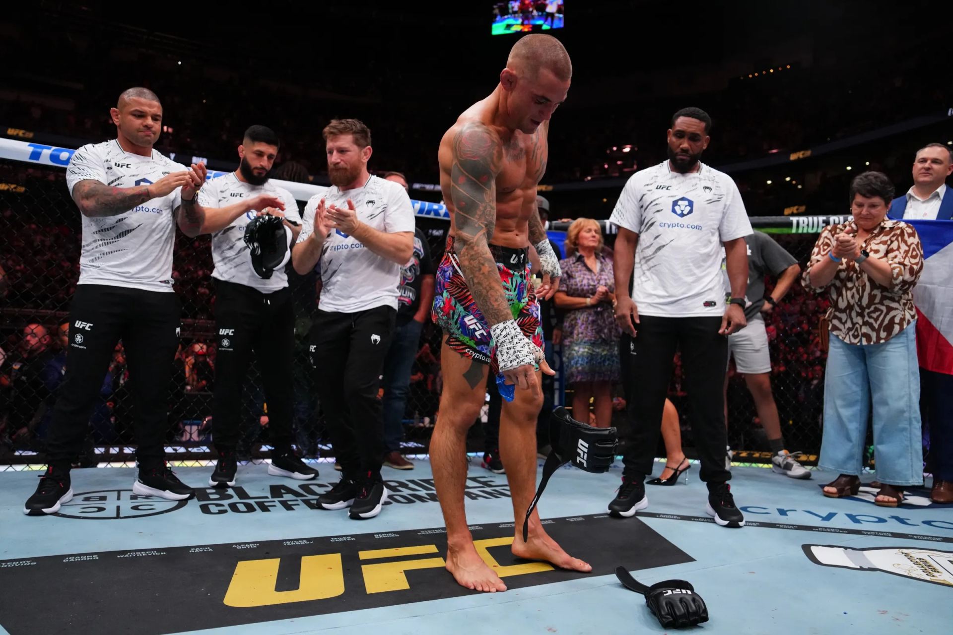 Dustin Poirier po svém posledním boji v UFC.