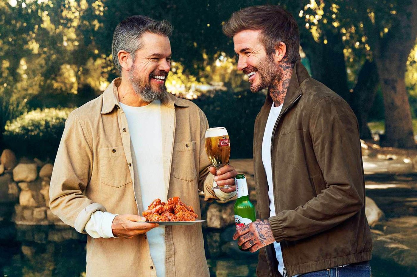 Pohoda. David Beckham a Matt Damon. 