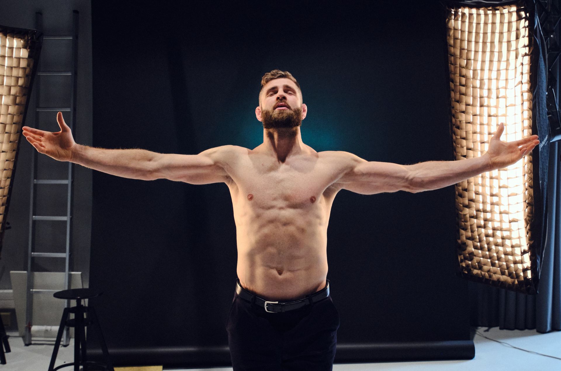 Jiří Procházka při focení.