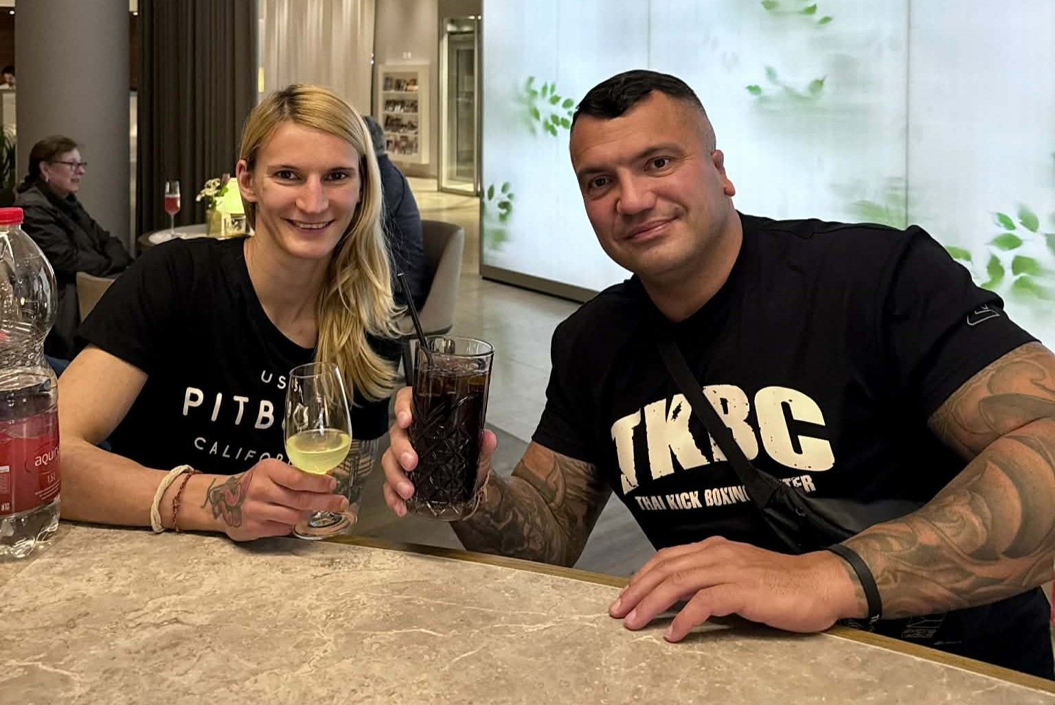 Klára Strnadová a trenér Zdeněk Švamberk.