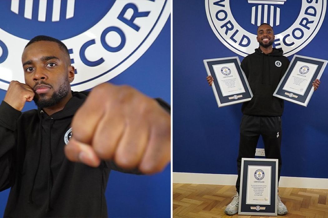 Joshua Iyalla a Guinness World Records.