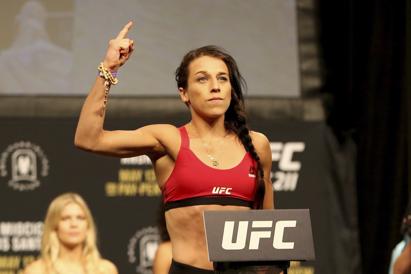 Joanna Jedrzejczyk před zápasem UFC.