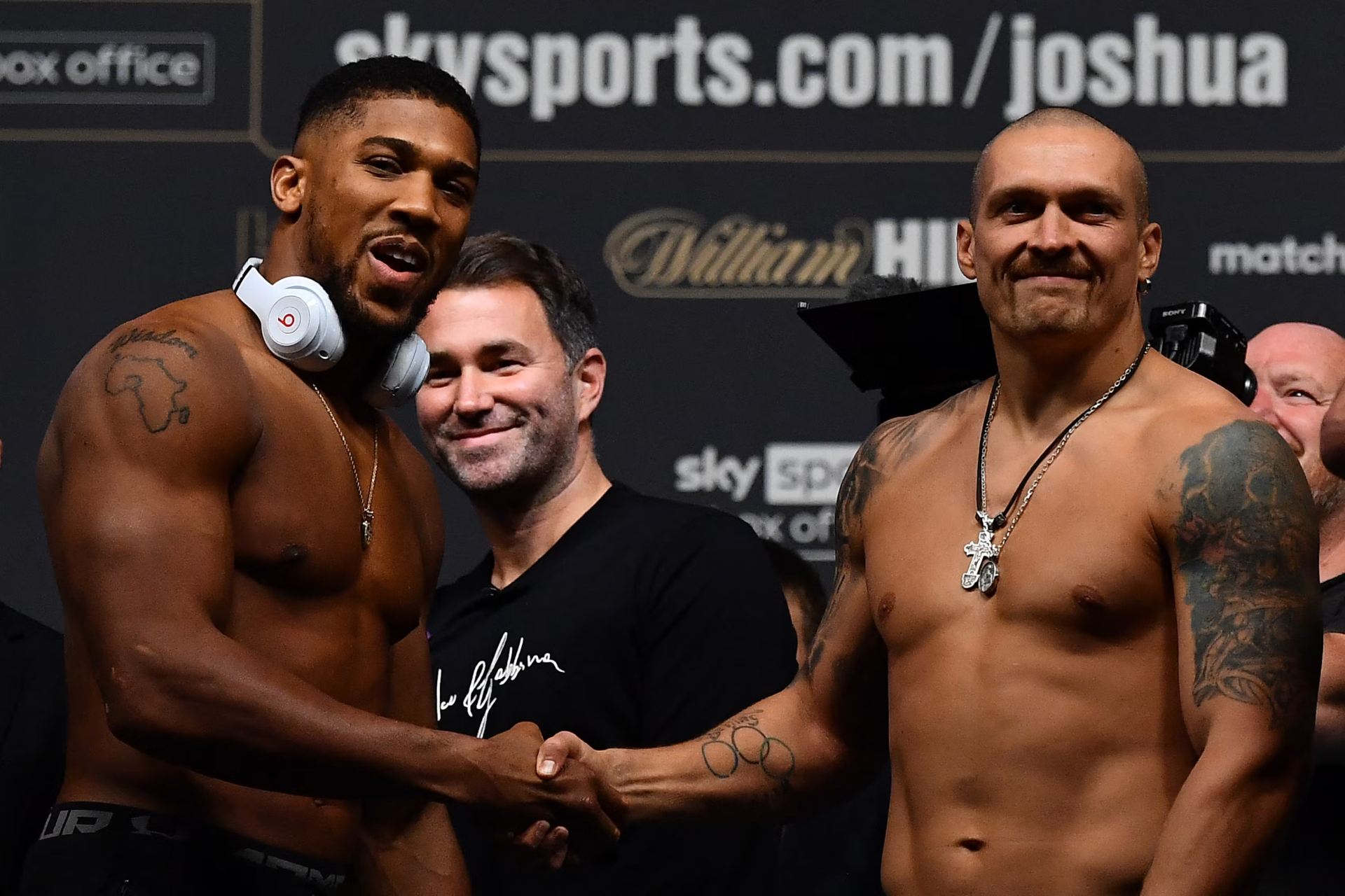 Anthony Joshua a Oleksandr Usyk. 