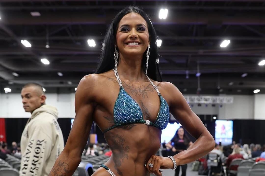 Kae Ellsworth na soutěži NPC Nationals Championship.