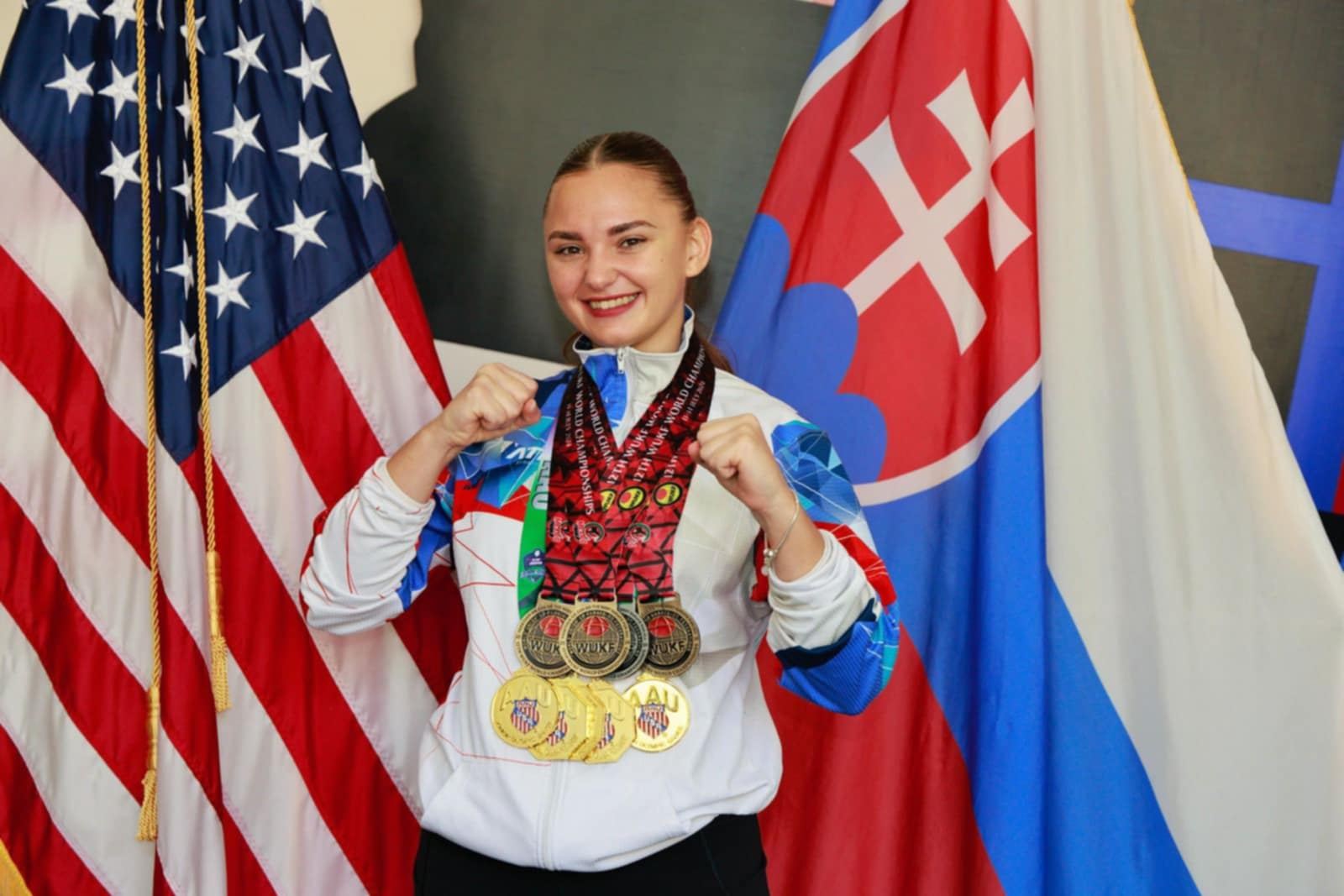 Medailová sbírka z loňského MS v Mexiku.