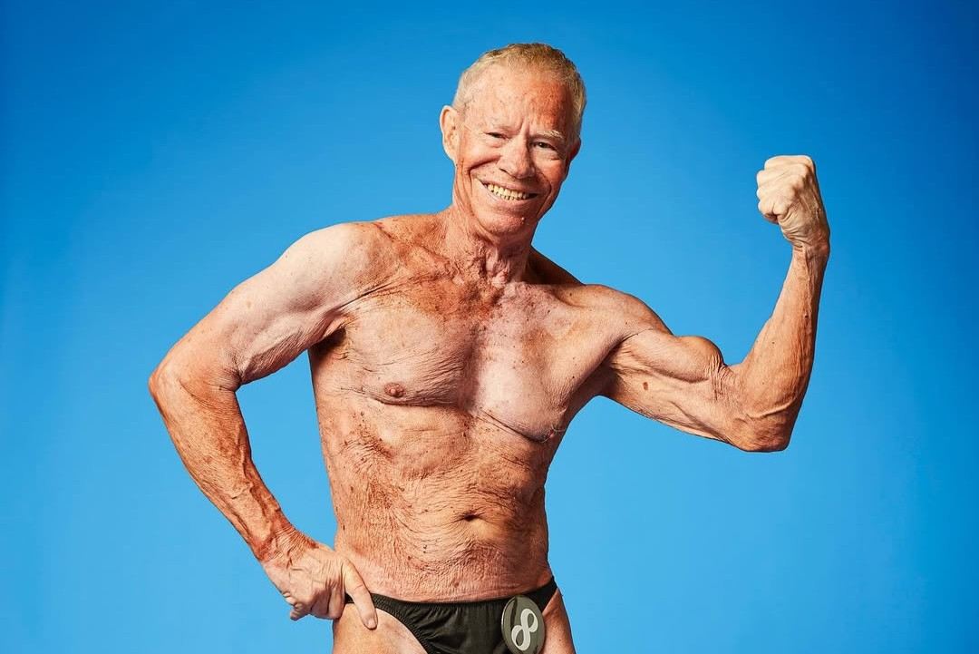 Jim Arrington, podle Guinness World Records nejstarší kulturista světa.