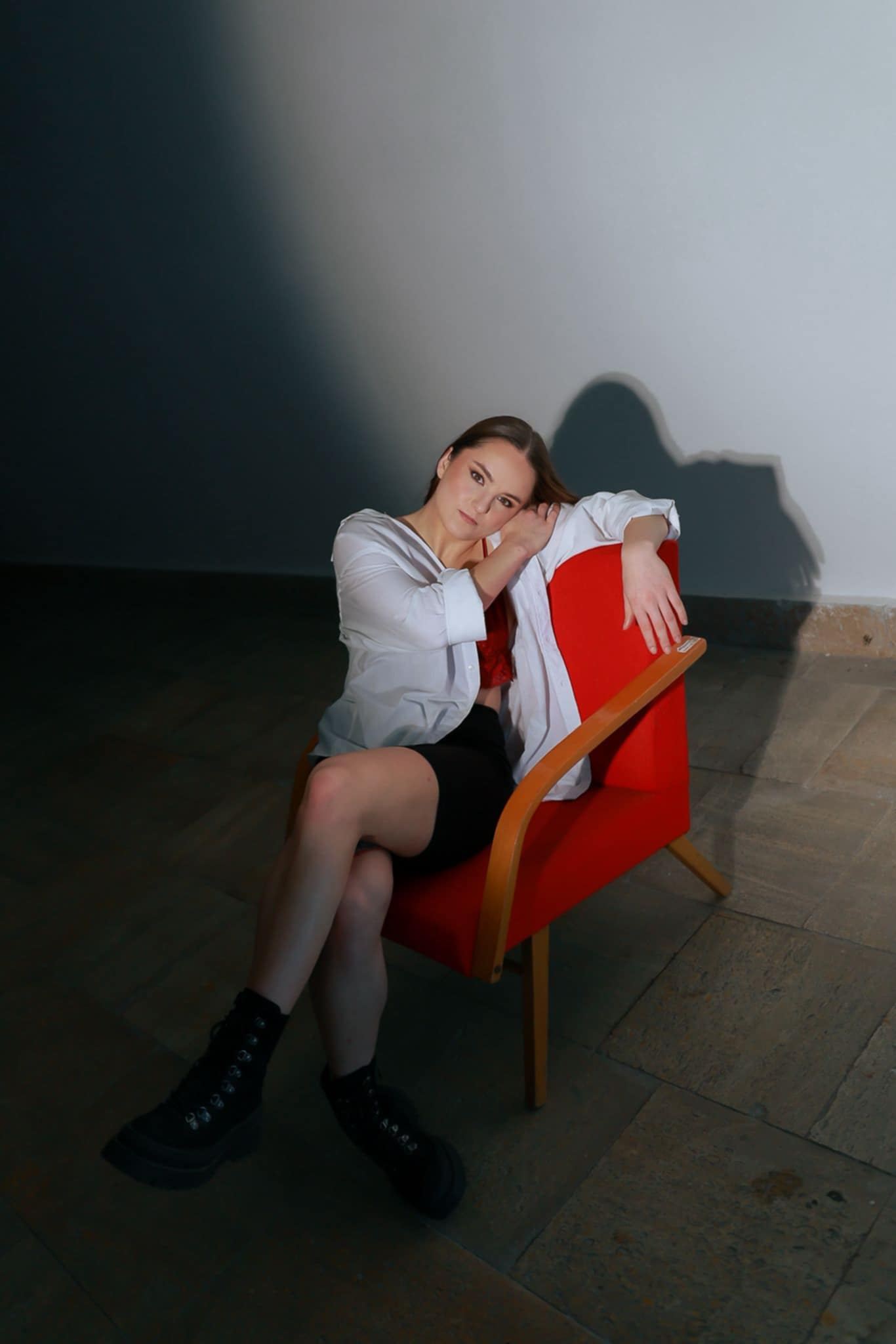 Na pár chvilek modelkou. 