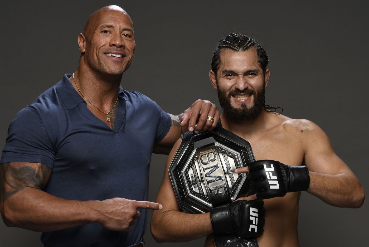 Dwayne Johnson a Jorge Masvidal.