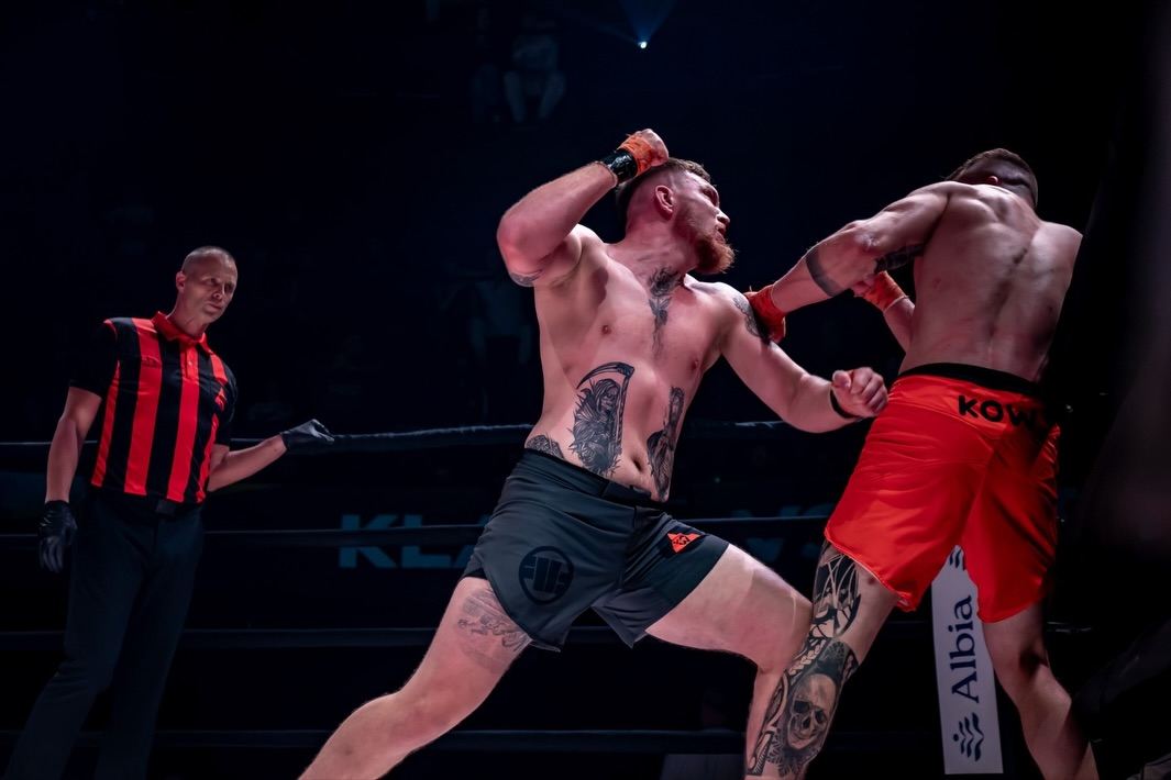 Tomáš Klabík v ringu. 