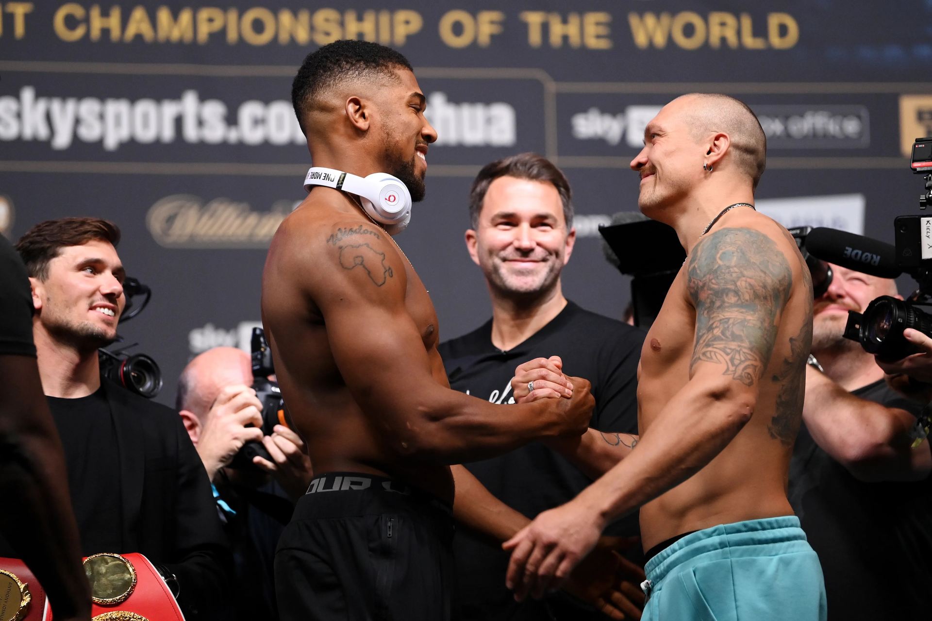 Anthony Joshua a Oleksandr Usyk. 