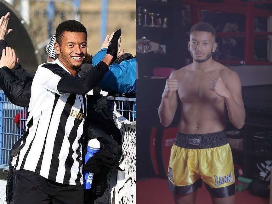 Rána a prásk. Pravý hák poslal soupeře k zemi. Bývalý fotbalista se valí českým kickboxem 